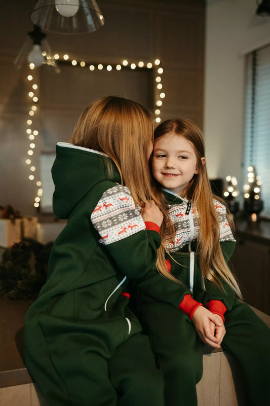 Sofa Killer tamsiai žalios spalvos vaikiškas kombinezonas Nordic