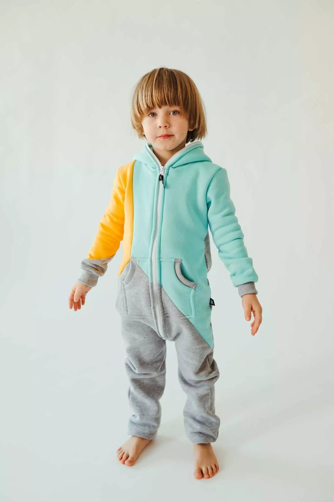 Sofa Killer trispalvis vaikiškas kombinezonas Mint