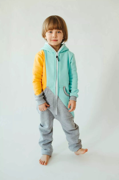 Sofa Killer trispalvis vaikiškas kombinezonas Mint