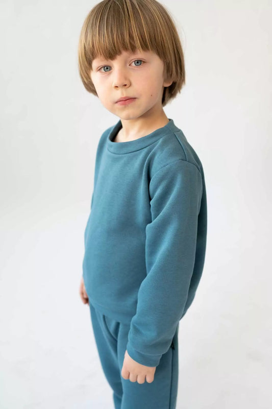 Sofa Killer mėlyno akmens spalvos vaikiškos kelnės Blue Stone