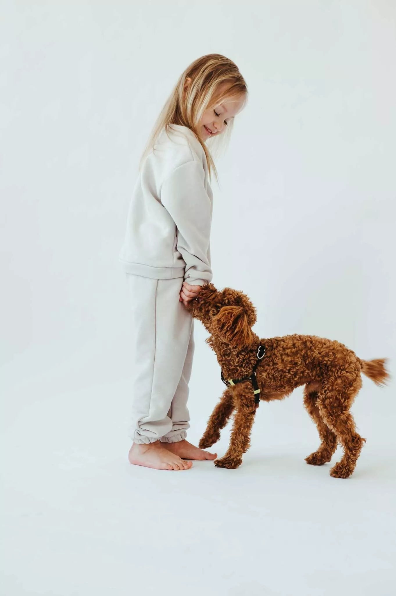 Sofa Killer balto smėlio spalvos vaikiškos kelnės White Sand